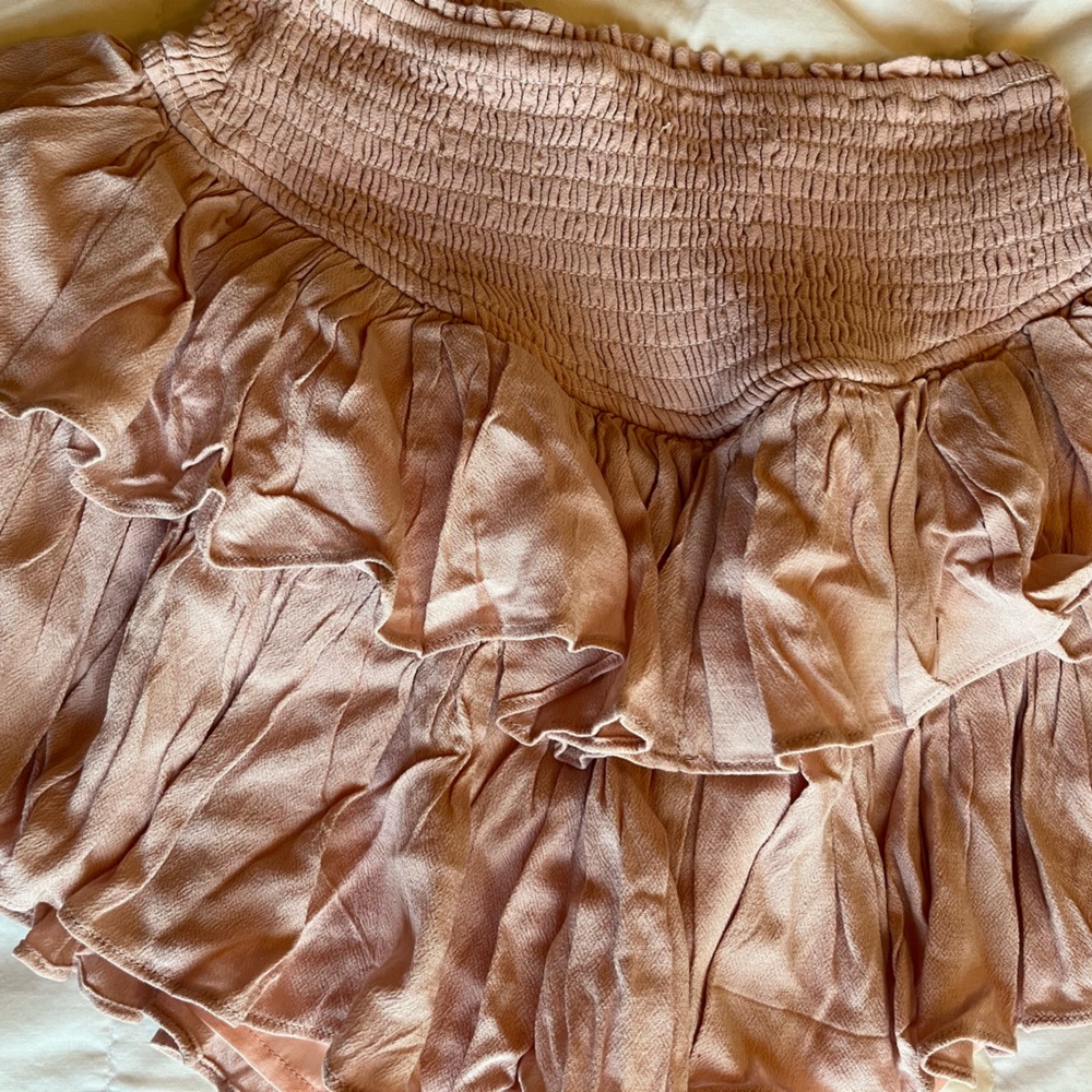Pink Dusty Rose Ruffle Skirt ~ Rock N Rags - Picture 14 of 15